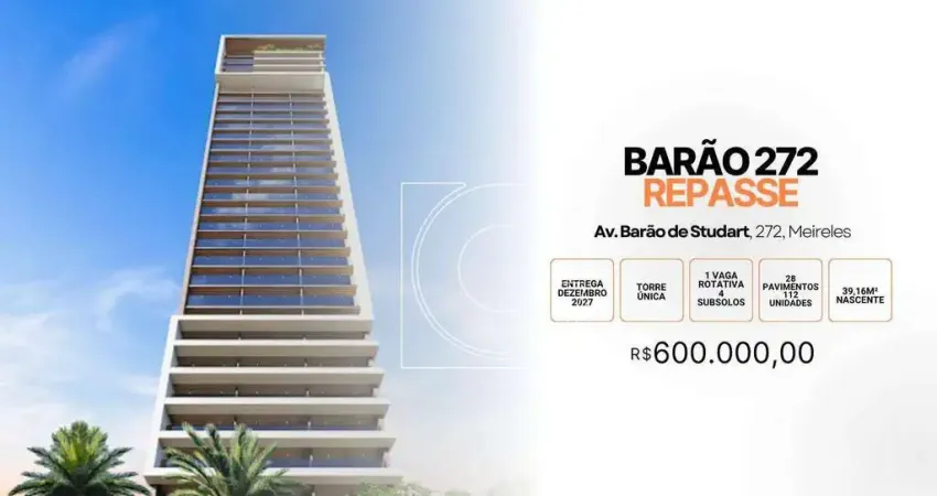 Apartamento com 1 quarto à venda na Avenida Barão de Studart, 272, Meireles, Fortaleza