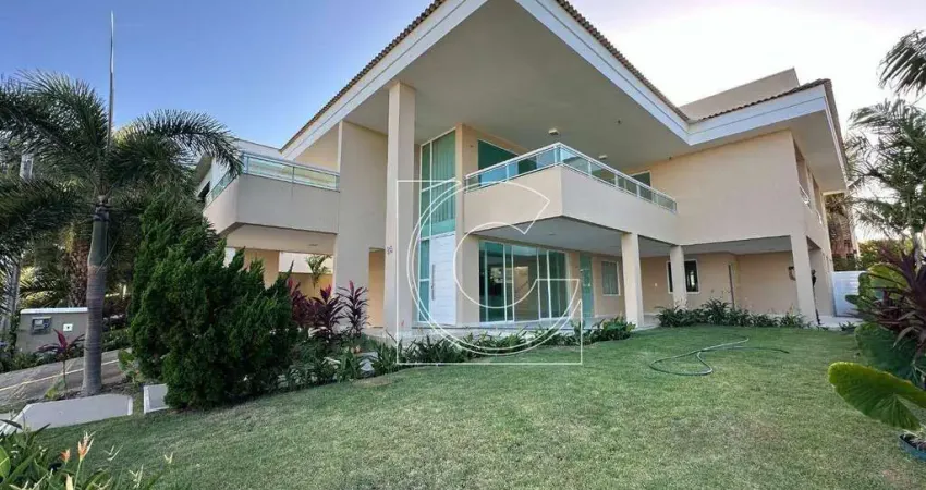 Alphaville fortaleza, 380m², 4 suítes + escritório, nascente total , elevador privativo, eusébio/ce.