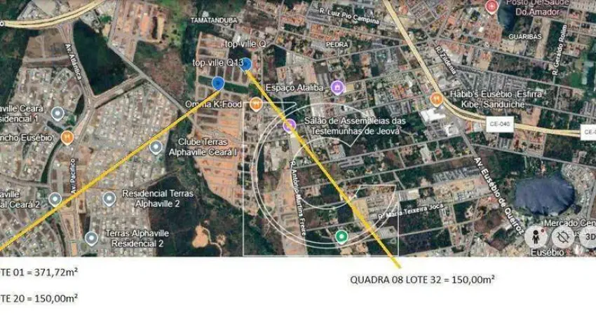 Terreno à venda na Rua Santa Adelia, Centro, Eusébio