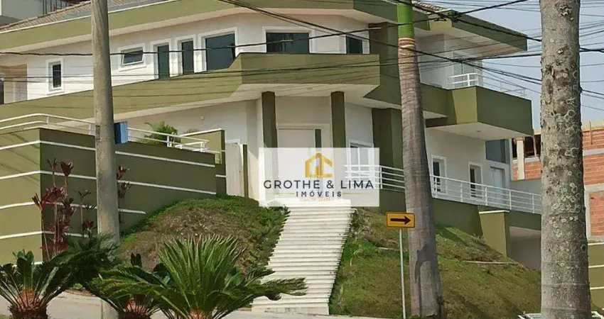 Sobrado com 5 dormitórios, 900 m² - venda por r$ 4.259.000,00 ou aluguel por r$ 17.350,00/mês - condomínio residencial jaguary - são josé dos campos/sp