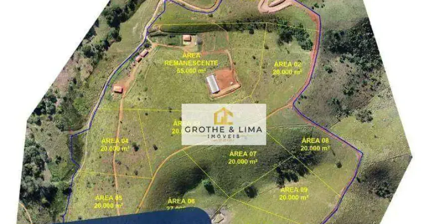 Chácara com vista para represa à venda, 20000 m² por r$ 300.000