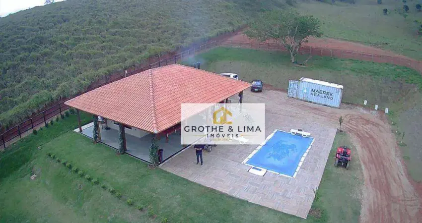 Chácara casa espaçosa com 1 dormitório piscina , ar condicionado e churrasqueira à venda, 3000 m² por r$ 900.000 - jambeiro/sp