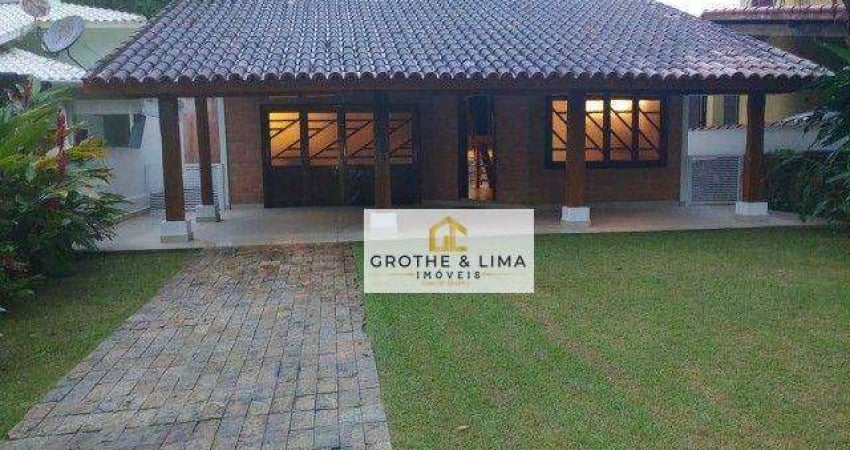 TOR050 - Casa praia, condomínio fechado, 5 dormitórios, 3 suítes, 256m² AC, terreno 360m² local excelente, fácil ac - Park Imperial - Caraguatatuba/SP