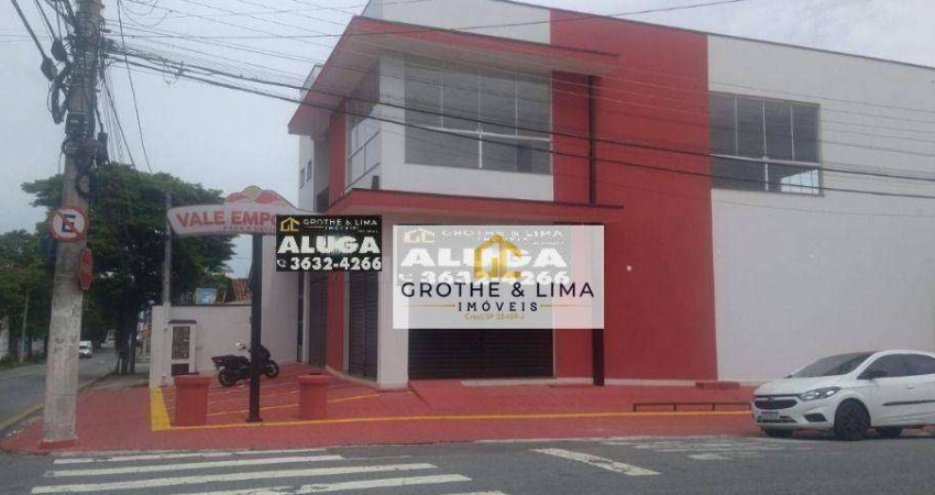 Salão com 4 banheiros, mais 3 salas no piso superior! para alugar, 400 m² por R$ 8.780/mês - Vila São Geraldo - Taubaté/SP