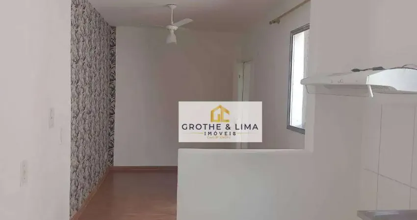 Apartamento com 2 dormitórios, 48 m² - venda por r$ 180.000,00 ou aluguel por r$ 1.241,00/mês - vila são josé - taubaté/sp
