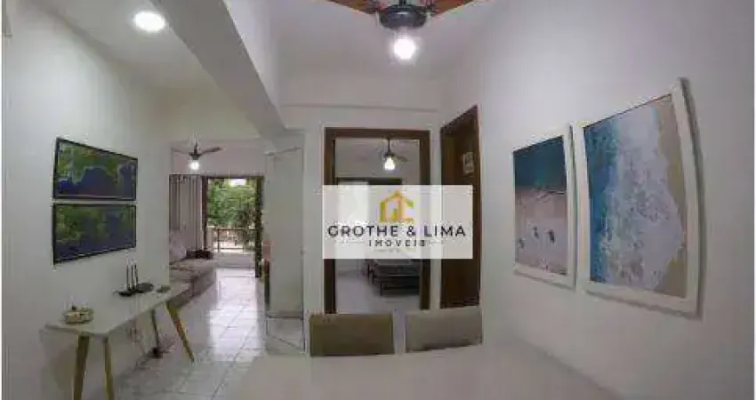 Apartamento com 1 dormitório à venda, 55 m² por r$ 429.900,00 - estufa i - ubatuba/sp