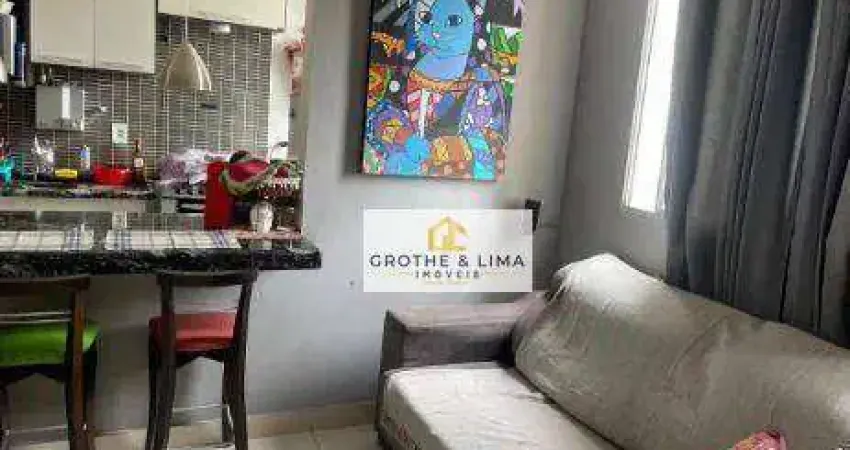 Apartamento com 2 dormitórios à venda, 44 m² por r$ 355.000 campo di bourbon - palmeiras de são josé - são josé dos campos/sp