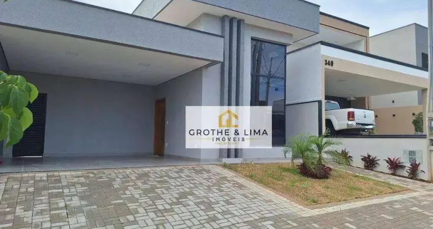 Casa nova com 3 dormitórios, 1 suíte à venda, 130 m² - condominio residencial malibu - caçapava/sp