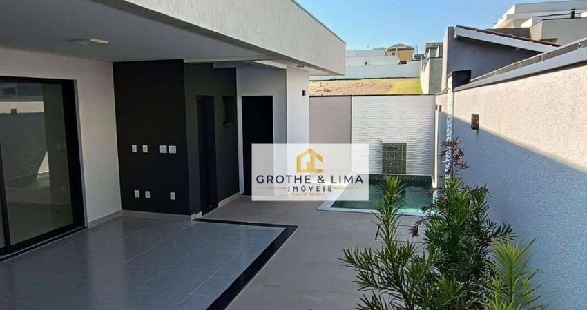 Casa com 3 dormitórios à venda, condominio fechado por r$ 1.107.000 - bairro do grama - caçapava/sp