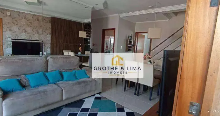 Cobertura com 3 dormitórios à venda, 160 m² por r$ 477.000,00 - esplanada independência - taubaté/sp