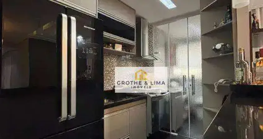 Apartamento com 3 dormitórios, 1 suíte à venda, 80 m² - vila machado - jacareí/sp