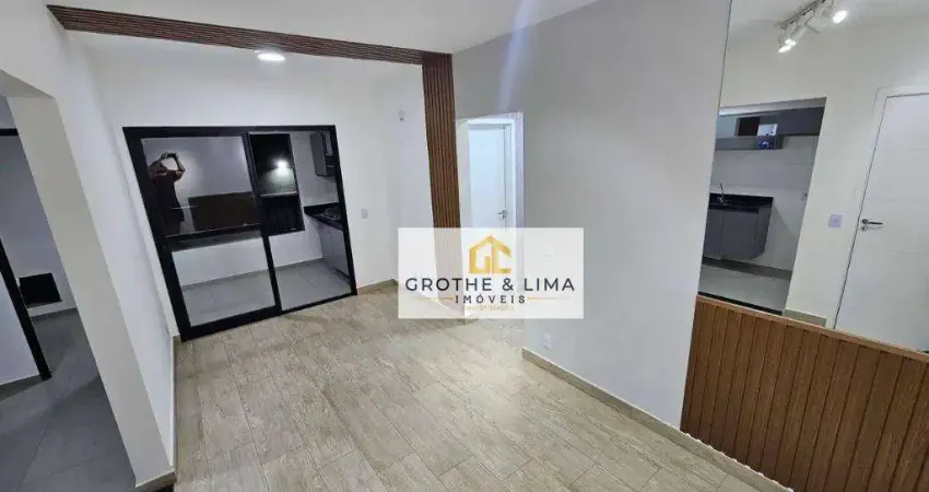 Apartamento com 2 dormitórios, 1 suíte à venda, 59 m² - jardim vera lucia - jacareí/sp