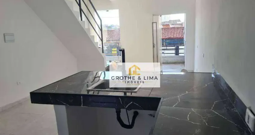 Sobrado com 2 dormitórios, 2 suítes à venda, 73 m² - centro - jacareí/sp