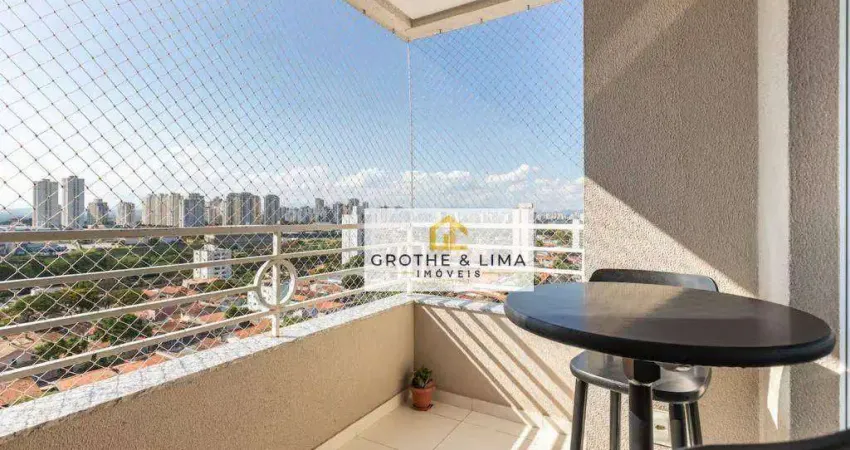 Lindo apartamento totalmente mobiliado, com 2 dormitórios, varanda gourmet e vaga coberta no parque industrial!