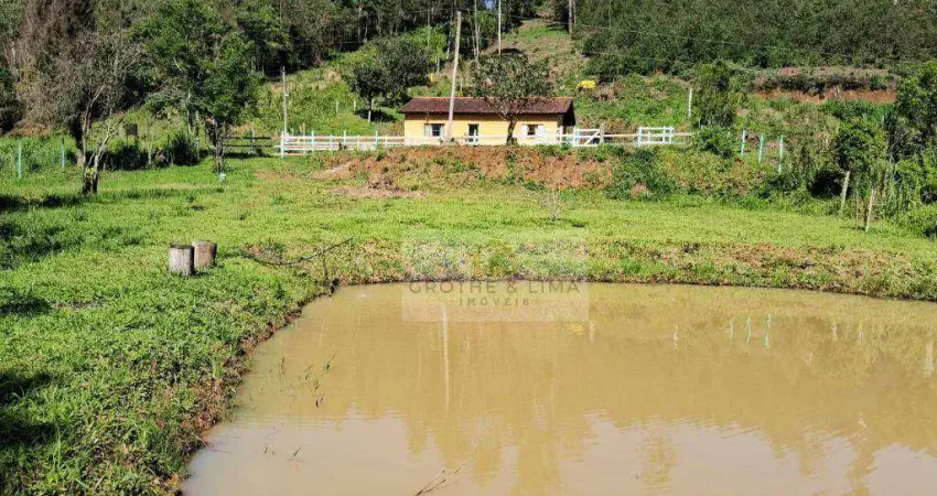 Chácara com 2 dormitórios à venda, 2200 m² por r$ 286.000 - cedro - paraibuna/sp