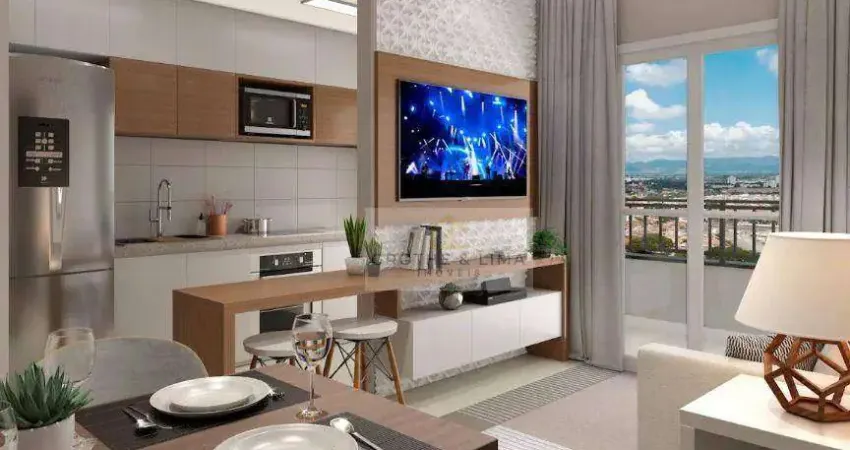 Apartamento com 2 dormitórios à venda, 54 m² por r$ 250.000 - parque urupês - taubaté/sp