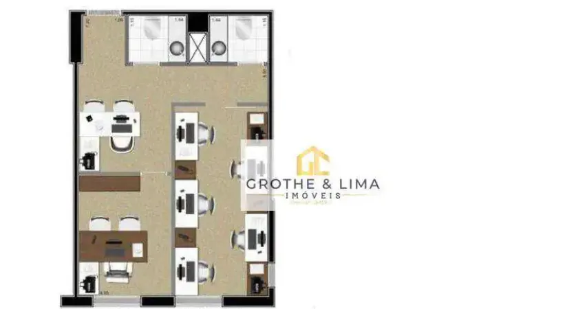 Sala para alugar, 37 m² - jardim das colinas - são josé dos campos/sp