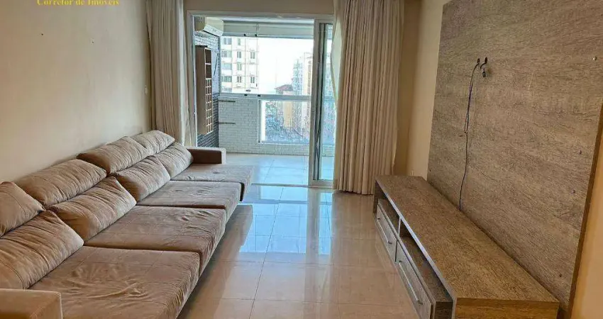 Apartamento com 3 dormitórios para alugar por R$ 10.000,02/mês - Pompéia - Santos/SP