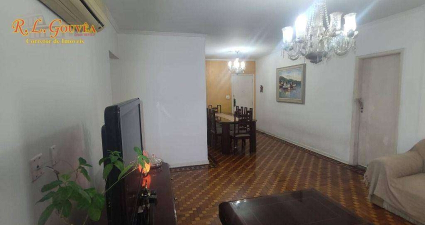 Apartamento com 3 dormitórios à venda por R$ 650.000 - Pompéia - Santos/SP