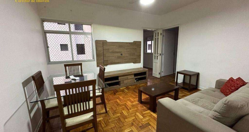 Apartamento com 2 dormitórios à venda, 67 m² por R$ 420.000,00 - Pompéia - Santos/SP