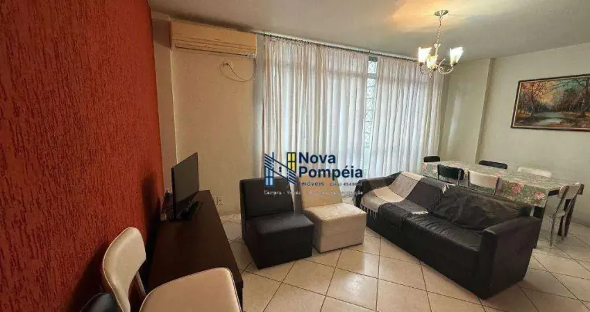 Apartamento com 2 dormitórios para alugar por R$ 4.300/mês - Pompéia - Santos/SP