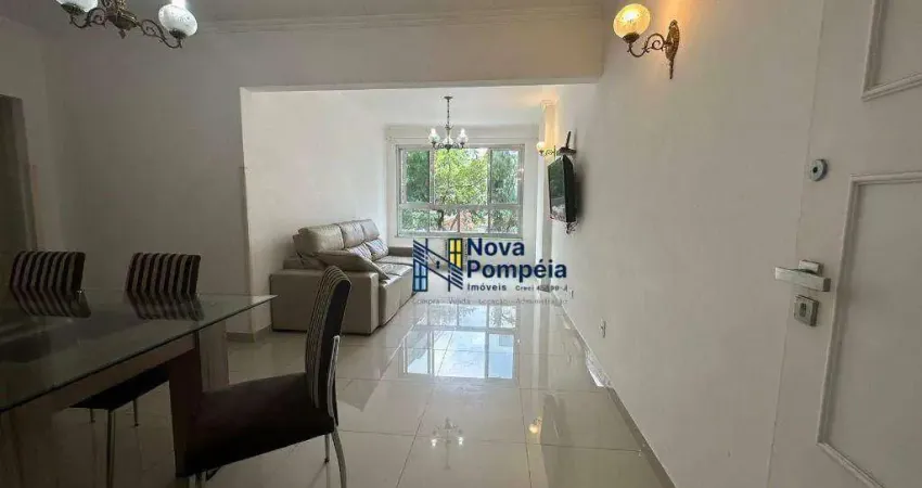 Apartamento com 3 dormitórios para alugar, 127 m² por R$ 5.500/mês - Pompéia - Santos/SP