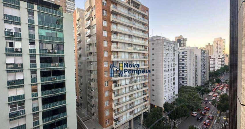 Sala Living com 1 dormitório para alugar, 47 m² por R$ 3.300/mês - Gonzaga - Santos/SP
