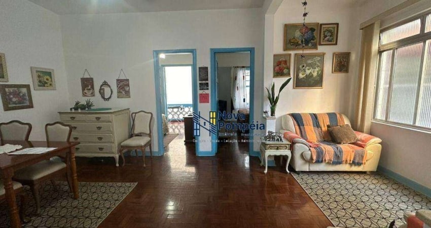 Apartamento com 3 dormitórios à venda, 75 m² por R$ 420.000 - Pompéia - Santos/SP