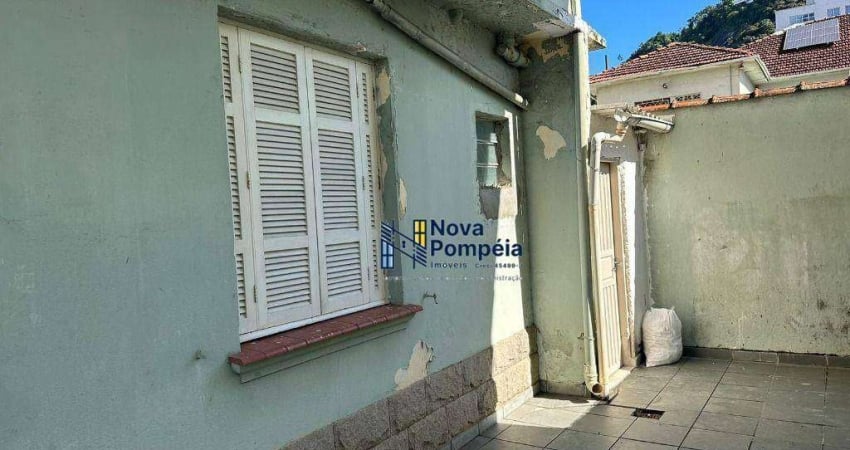 Apartamento com 1 dormitório para alugar, 55 m² por R$ 1.750/mês - Marapé - Santos/SP