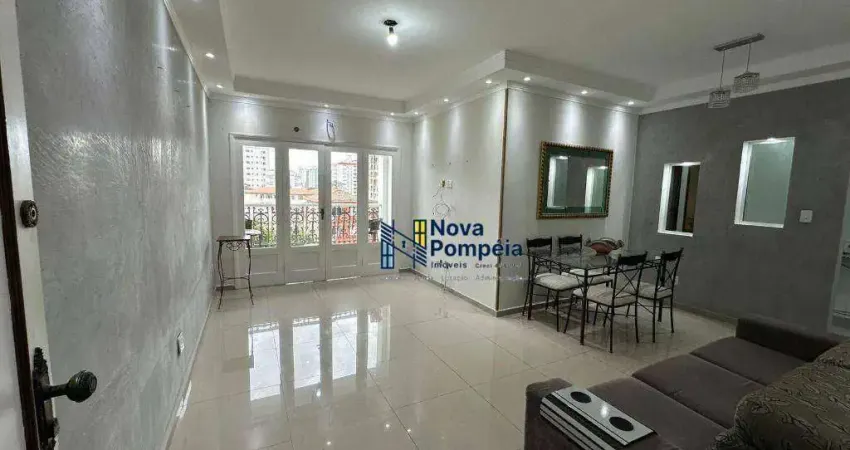 Apartamento com 3 dormitórios para alugar, 98 m² por r$ 4.500,02/mês - embaré - santos/sp
