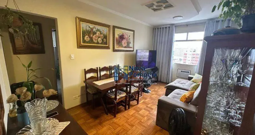 Apartamento com 1 dormitório - venda por r$ 430.000 ou aluguel por r$ 3.000/mês - gonzaga - santos/sp