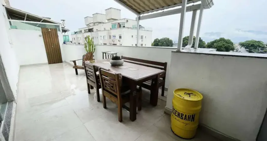 Cobertura com 3 dormitórios à venda, por r$ 470.000 - pechincha - rio de janeiro/rj