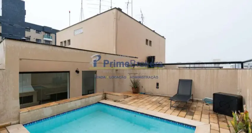 Cobertura para venda em vila clementino com 3 quartos, sendo 1 suíte, 184m²