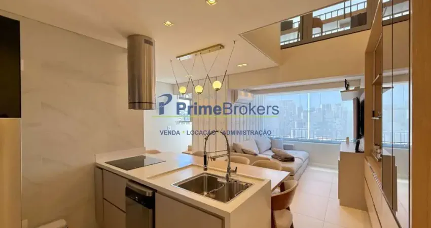 Apartamento, 61m² - 1 dormitório, 1 suíte, 1 vaga, home-office integrado - brooklin