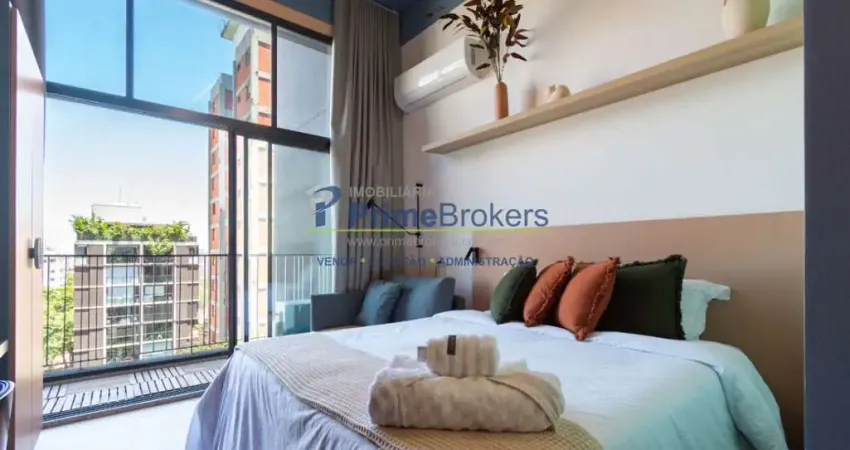 Estúdio, 27m² - 1 dormitório, mobiliado e com automação - pinheiros