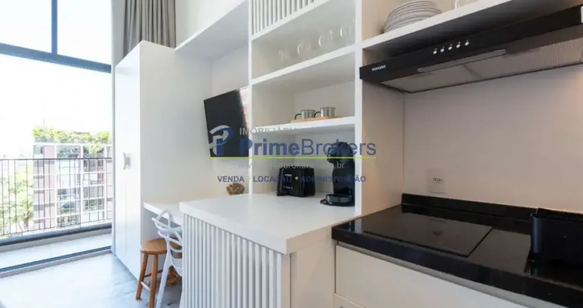 Estúdio, 27m² - 1 dormitório, mobiliado e com automação - pinheiros