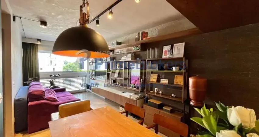 Apartamento, 58m² - 2 dormitórios, 1 suíte, 1 vaga, cozinha gourmet - brooklin