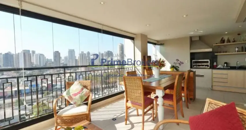 Apartamento, 140m² - 2 dormitórios, 2 suítes, 2 vagas, varanda gourmet - bosque da saúde