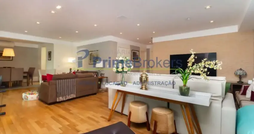 Apartamento, 243m² - 4 dormitórios, 2 suítes, 3 vagas, sala íntima - campo belo