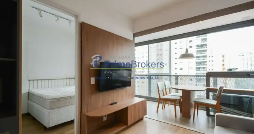 Apartamento, 36m² - 1 dormitório, 1 suíte, 1 vaga, varanda envidraçada - pinheiros.