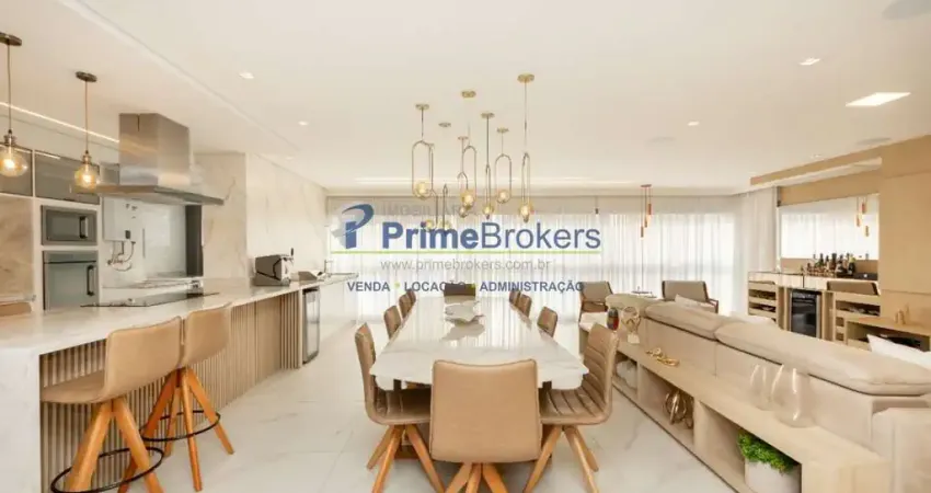 Apartamento, 160m² - 3 dormitórios, 3 suítes, 2 vagas, varanda gourmet - vila dom pedro i.