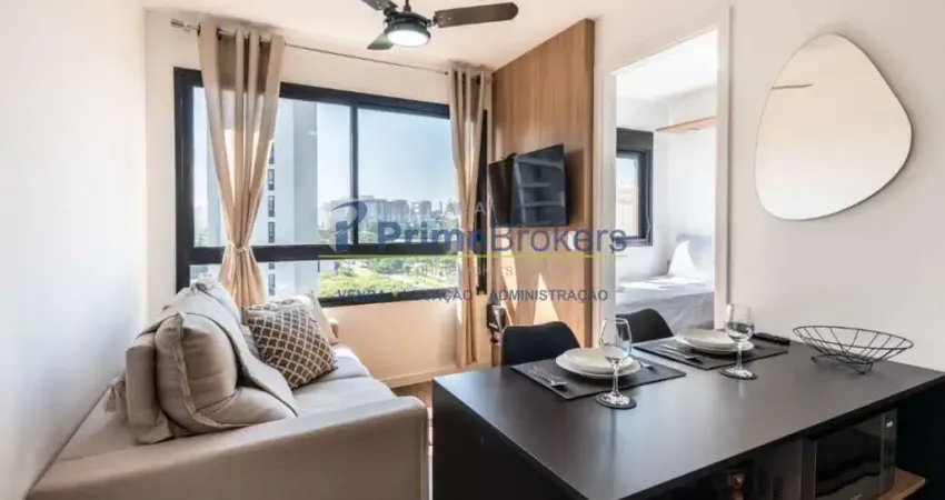 Studio, 34m² - 1 dormitório, 1 suíte, mobiliado e equipado - moema