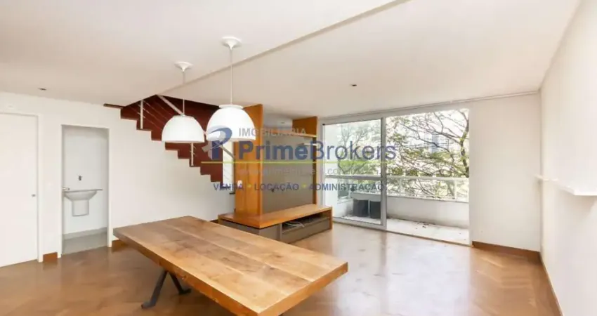 Apartamento duplex 129m² - 3 dormitórios, 2 suítes, 2 vagas, sacada - itaim bibi