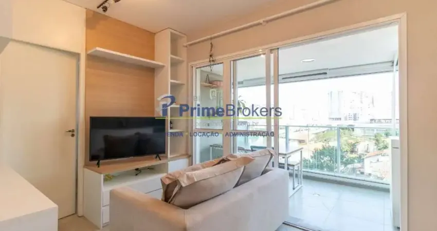 Apartamento, 38m² - 1 dormitório, 1 suíte, 1 vaga, mobiliado - brooklin
