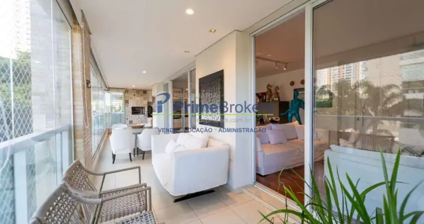 Apartamento 233m² - 3 dormitórios, 3 suítes, 3 vagas, varanda gourmet - campo belo