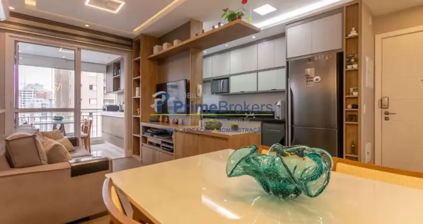 Apartamento 70m² - 2 dormitórios, 1 suíte, 2 vagas, mobiliado e pronto morar - vila monte alegre