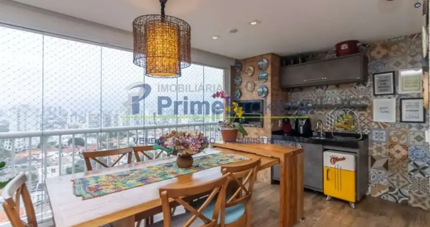 Apartamento, 137m² - 3 dormitórios, 3 suítes, 3 vagas, varanda gourmet - vila gumercindo