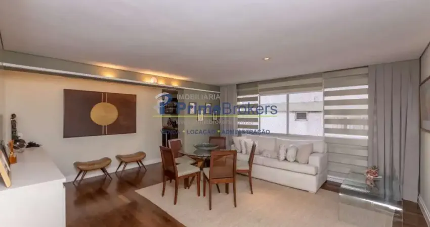 Apartamento, 121m² - 2 dormitórios, 1 suíte, 2 vagas, living amplo - cerqueira césar
