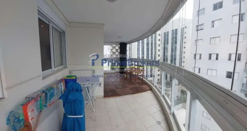 Apartamento com 124m² -  3 suítes- varanda - 3 vagas - moema - são paulo