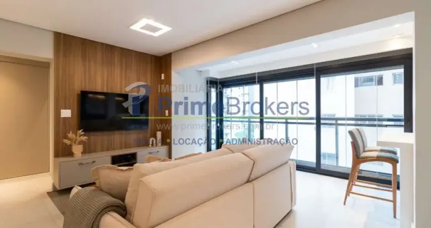 Apartamento, 79m² - 2 dormitórios, 1 suíte, 1 vaga, cozinha integrada à sala - moema